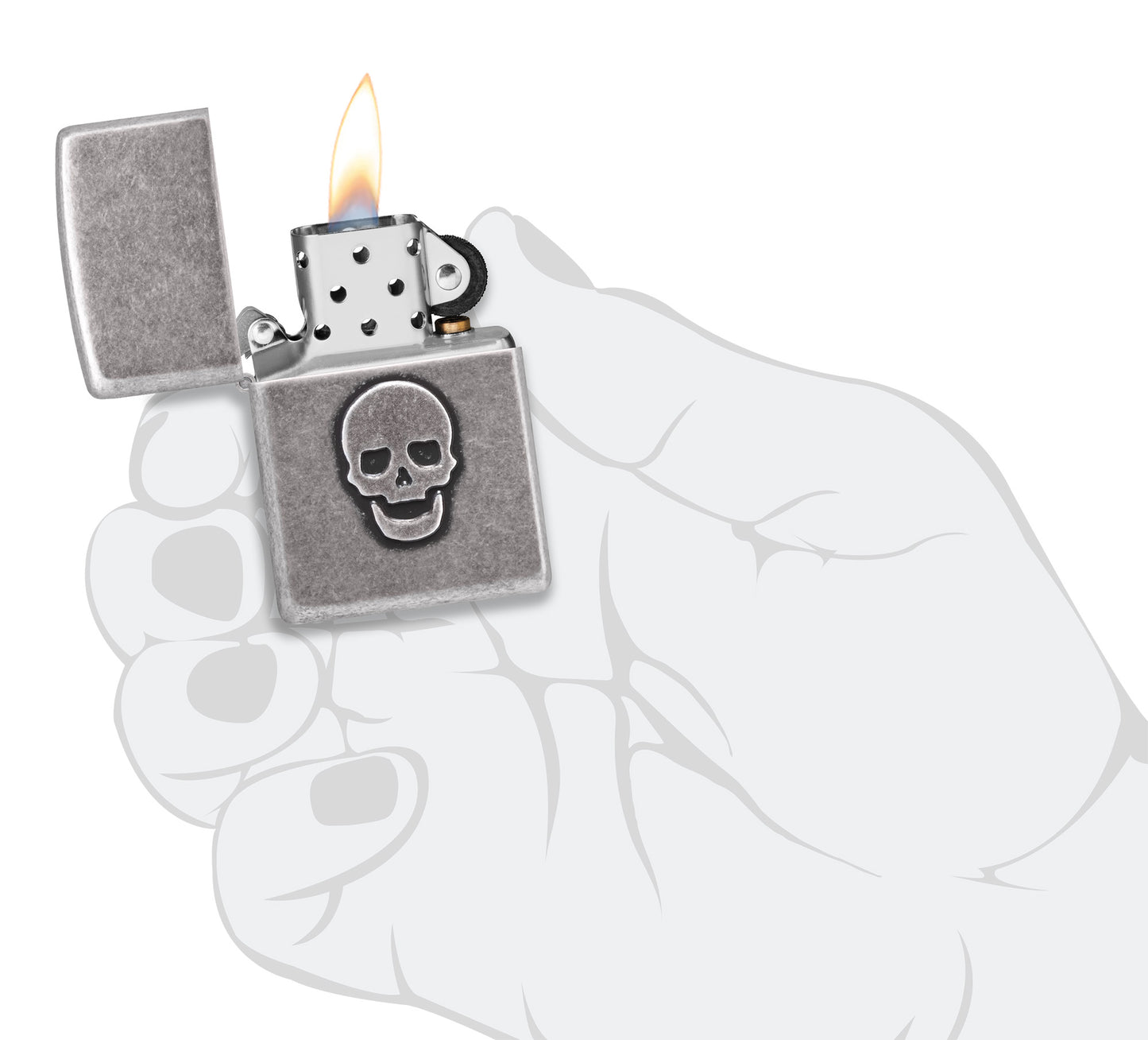Stamped Skull Design
