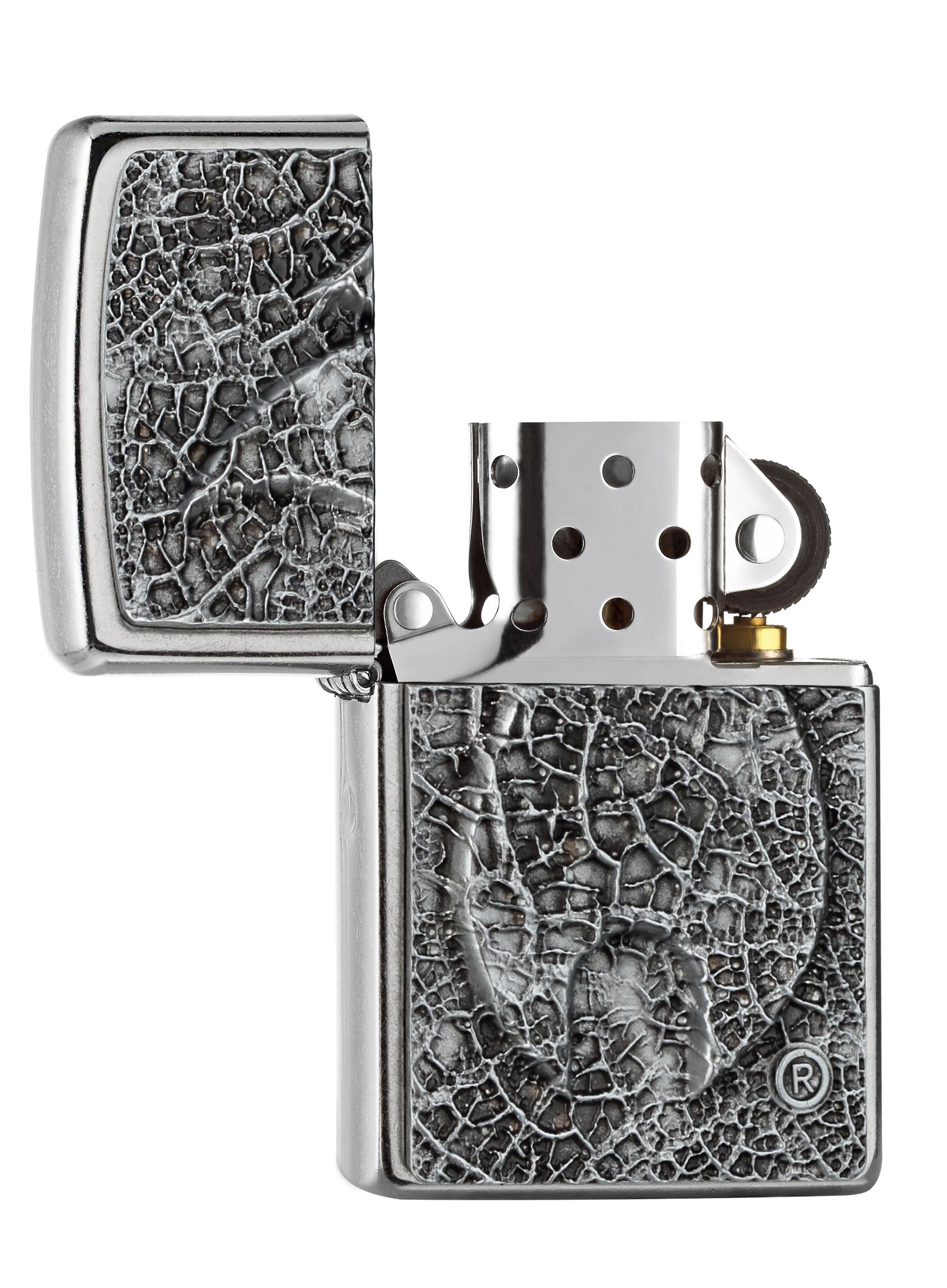 Zippo Flame Leaf Design Windproof Lighter