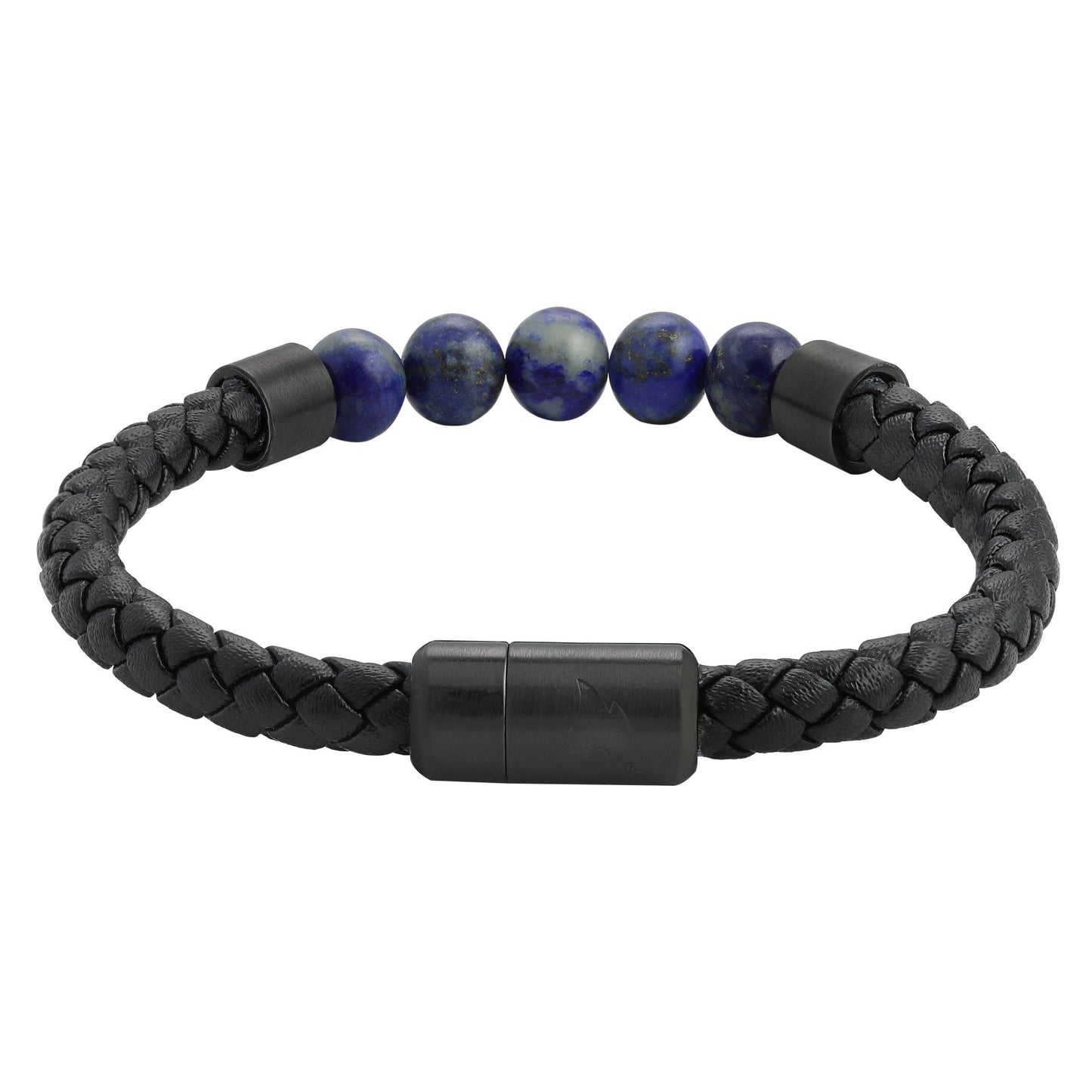 Leather Charm Bracelet Semi Precious Stones