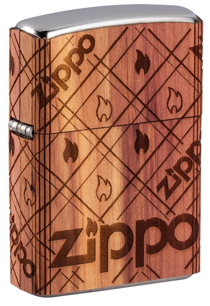 WOODCHUCK USA Zippo Cedar Wrap Emblem