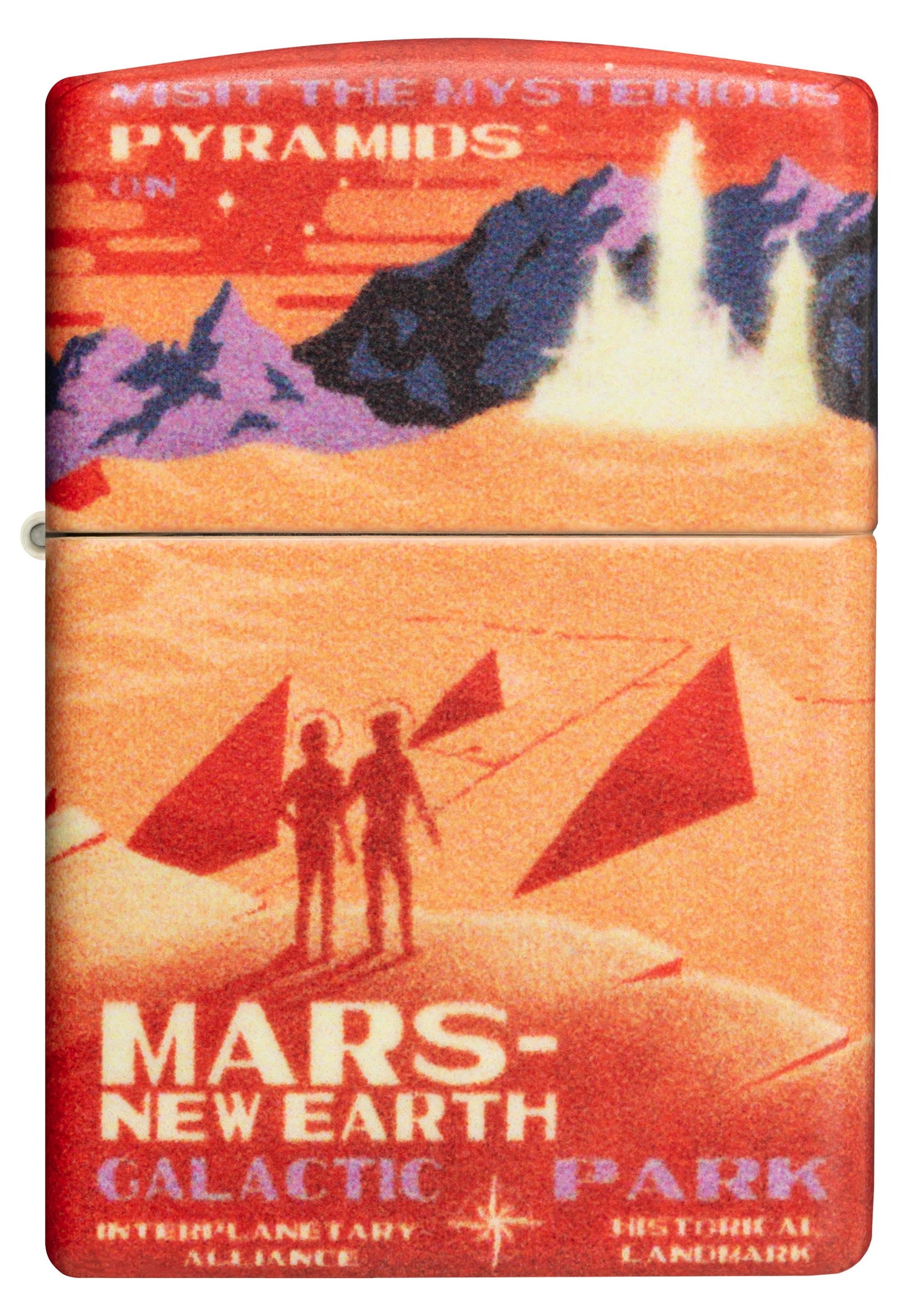 540° Mars Design White Matte Windproof Lighter Online Only