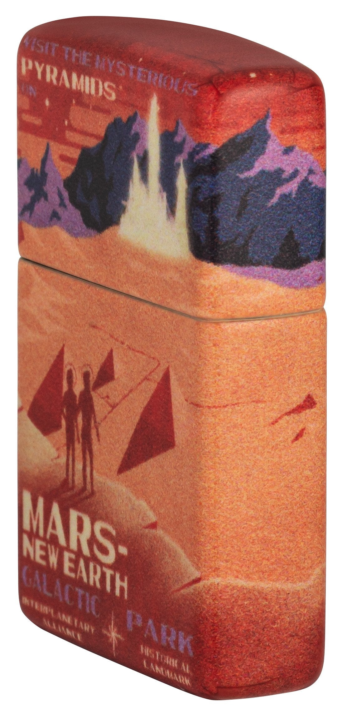 540° Mars Design White Matte Windproof Lighter Online Only