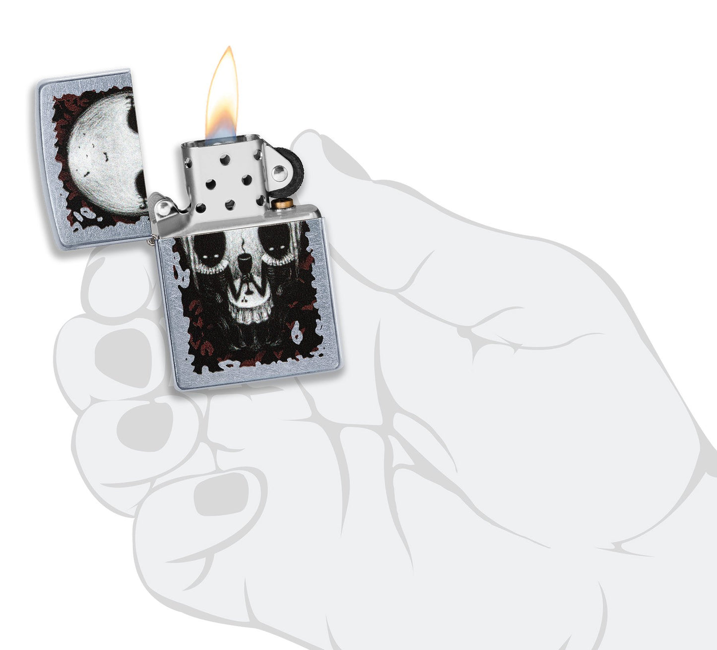 Optical Illusion Skull Design