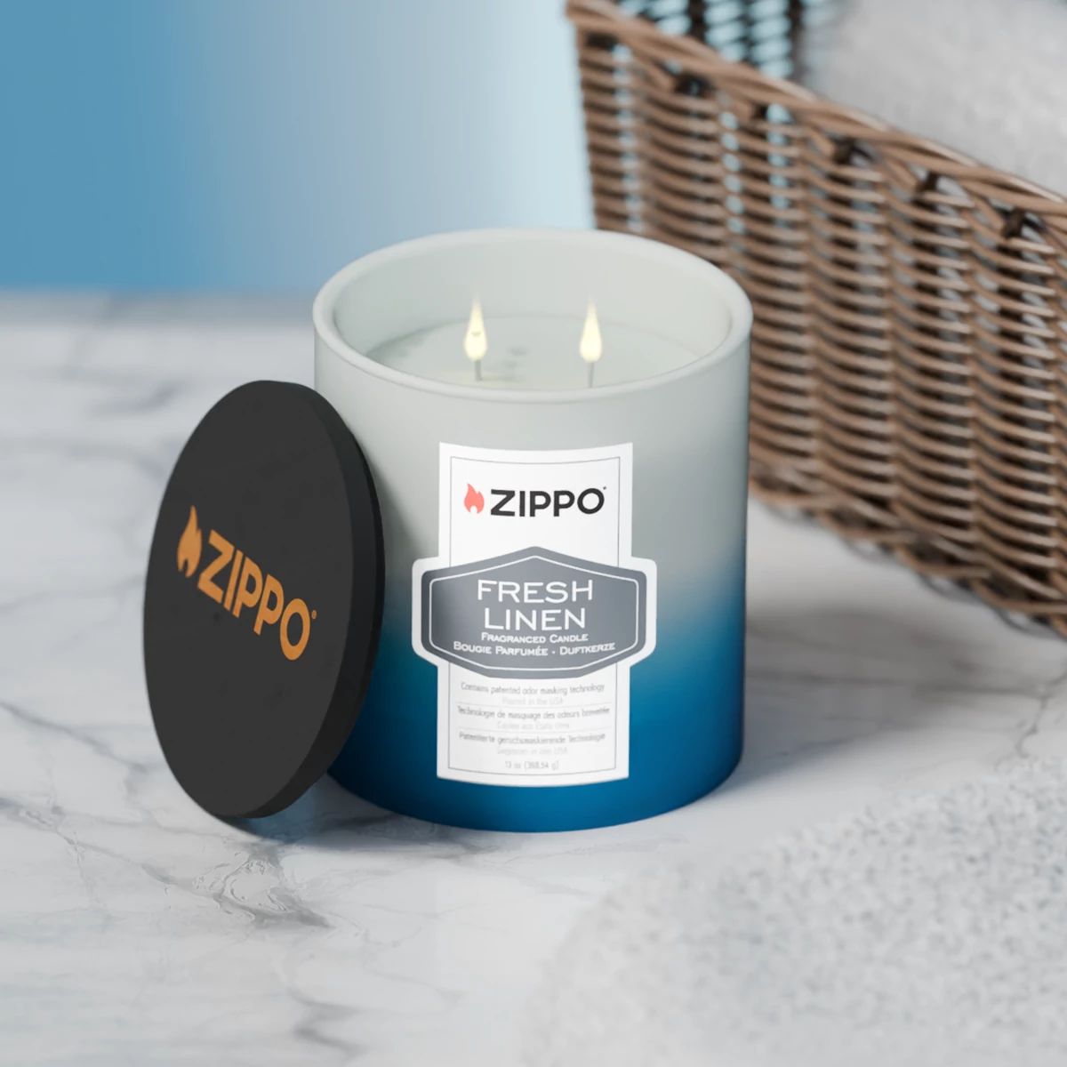 Zippo Odor-Masking Candle Fresh Linen