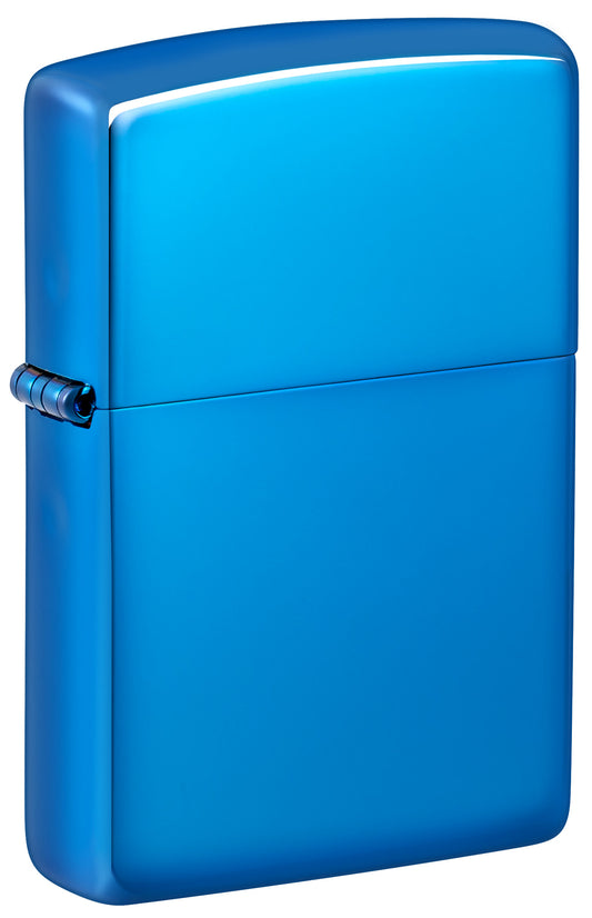 Classic High Polish Blue Engraved