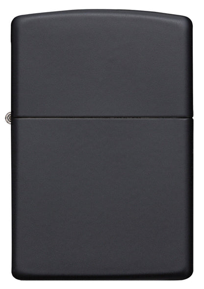 Frontansicht Zippo Feuerzeug Media Chrome Black Matte
