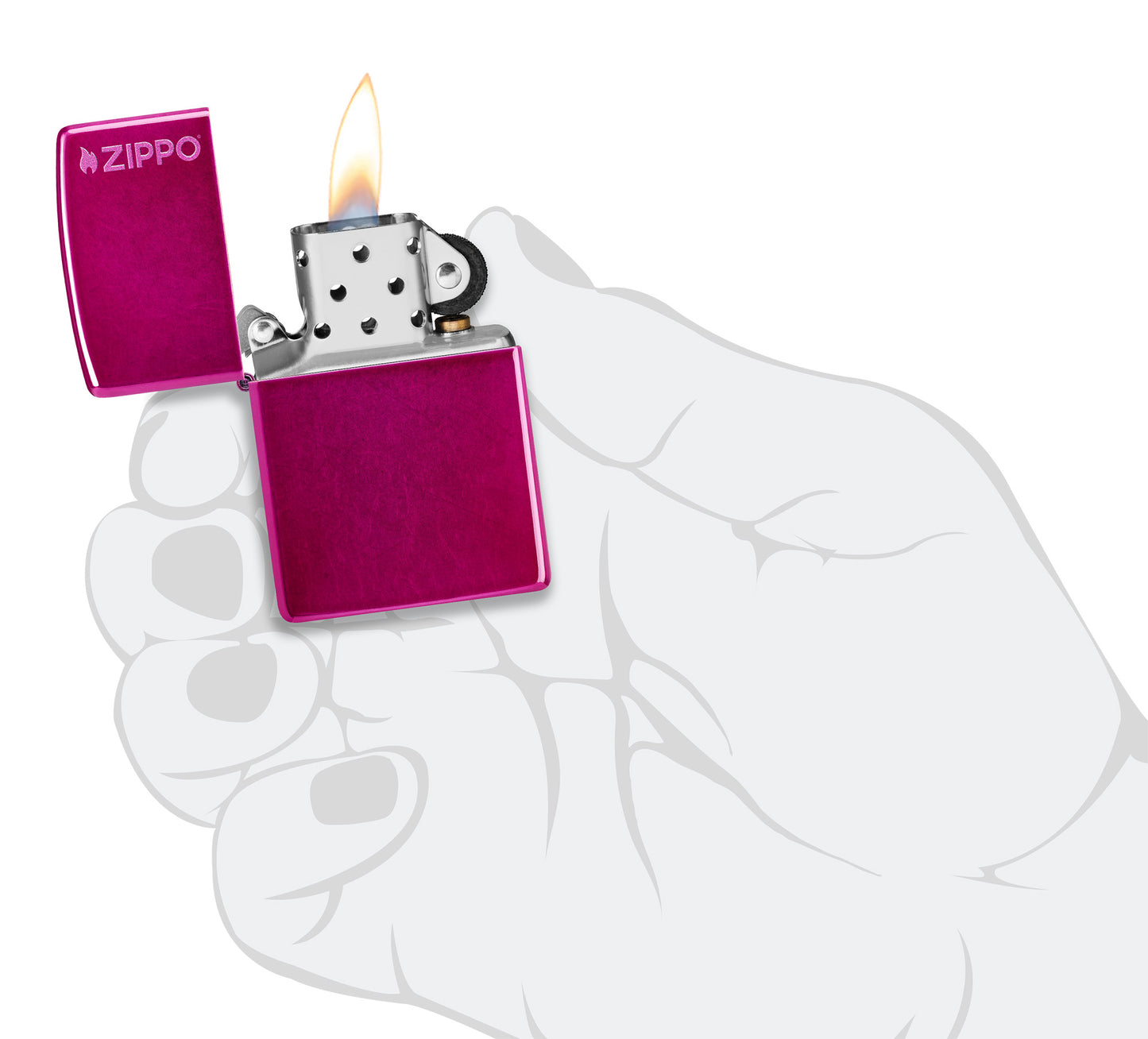 Candy Raspberry Zippo Logo