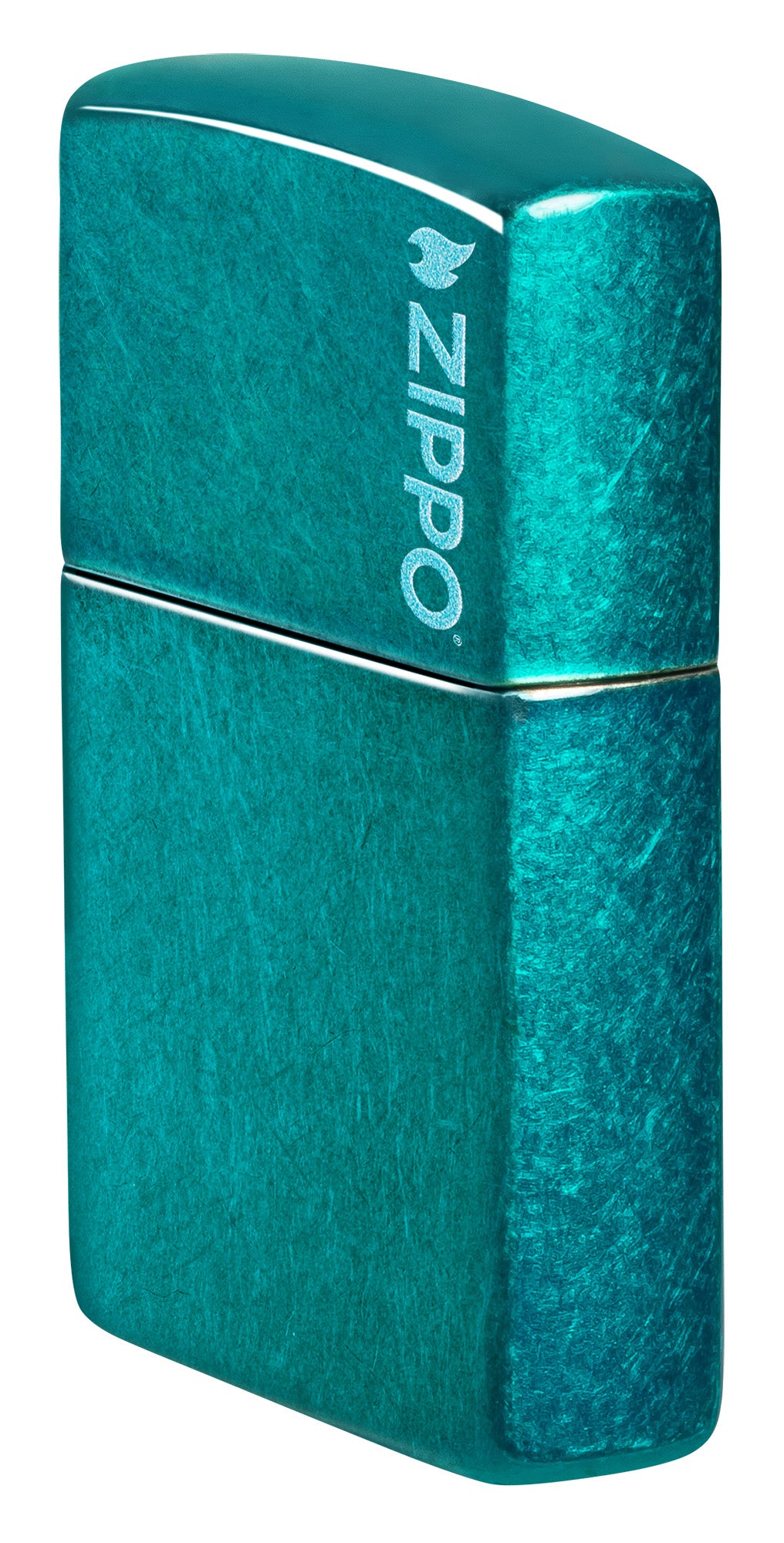 Classic Candy Teal Zippo Logo