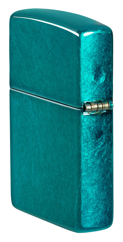 Classic Candy Teal Zippo Logo