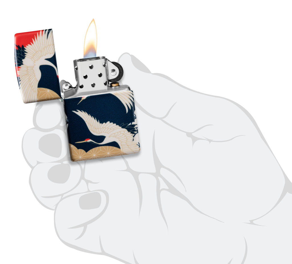 ZIPPO Windproof Lighter Swan Design Zippo Ireland