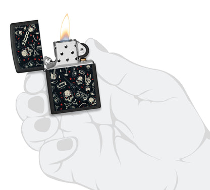 Grunt Pattern with Skulls