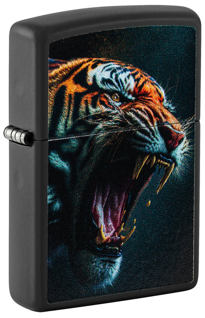 Zippo lighter with a tiger design P1