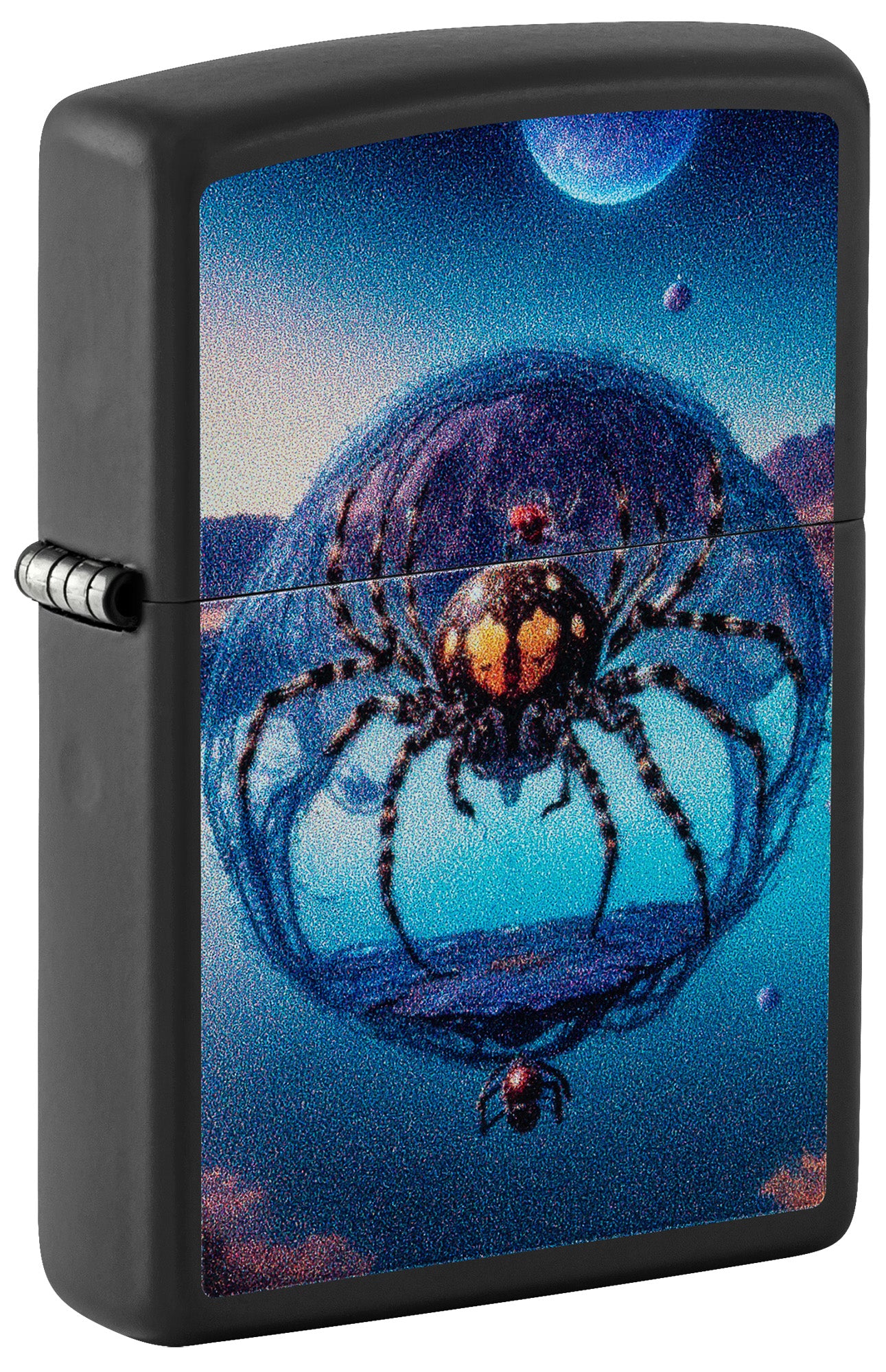 Zippo lighter with a spider design P1