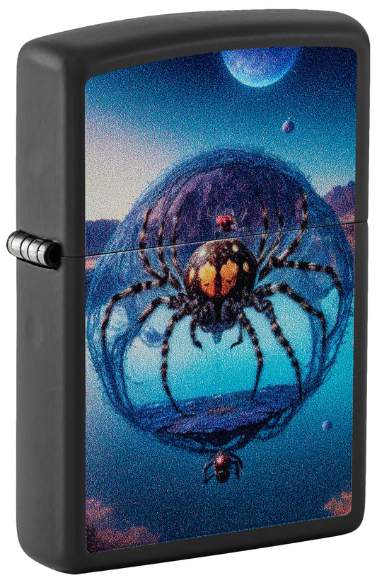 Zippo lighter with a spider design P1