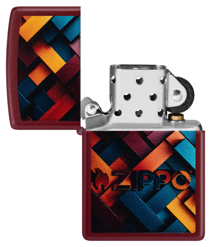 Geometric Zippo Design