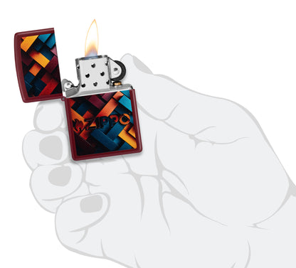 Geometric Zippo Design