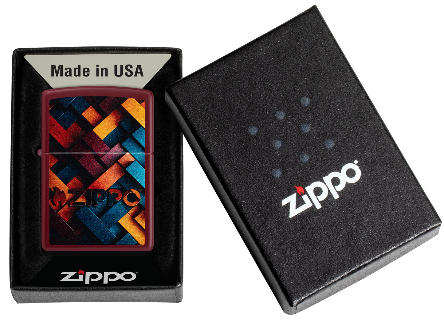 Geometric Zippo Design
