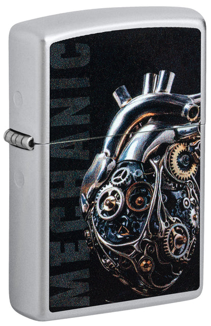 Zippo lighters with mechanical heart design P