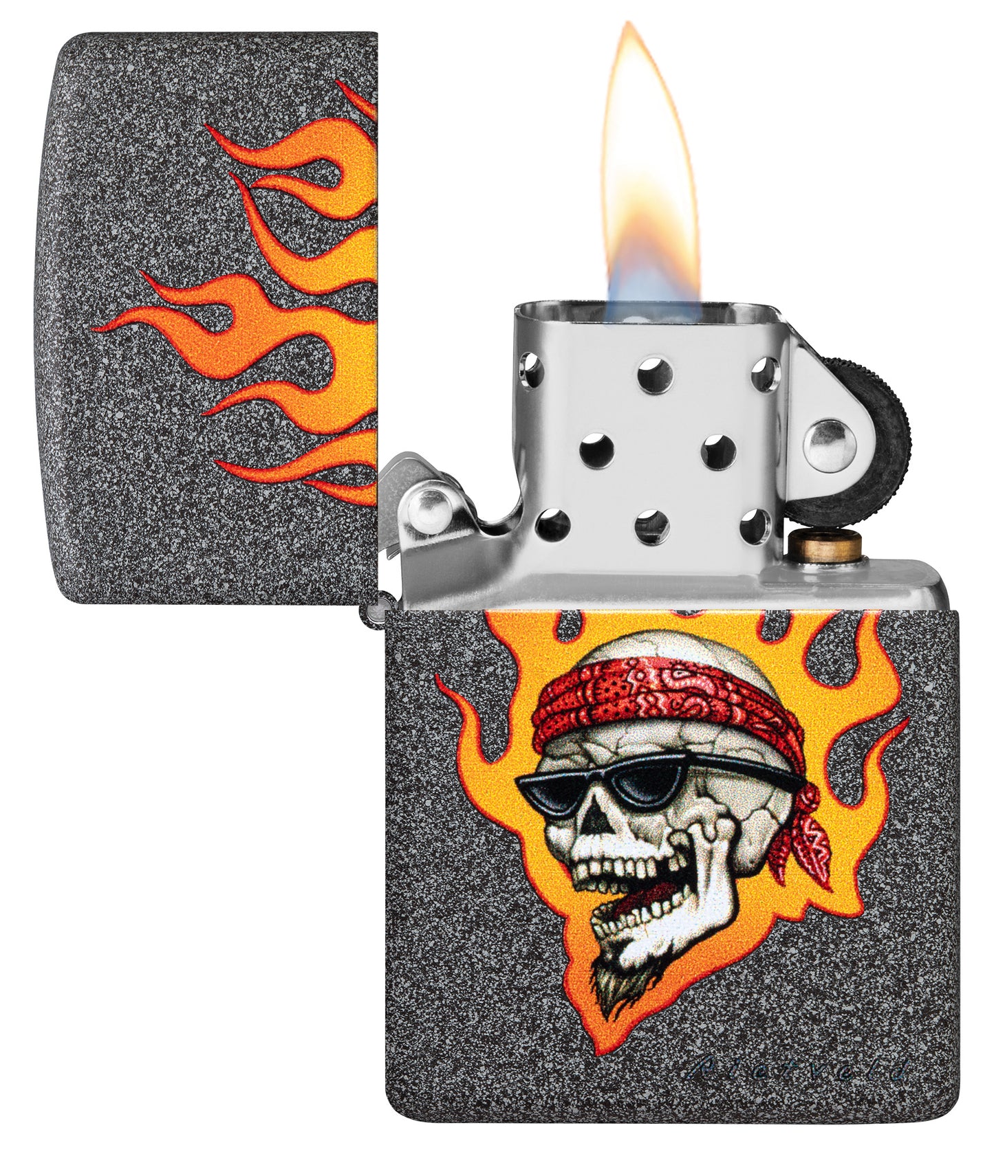 Rietveld Flaming Skull Design