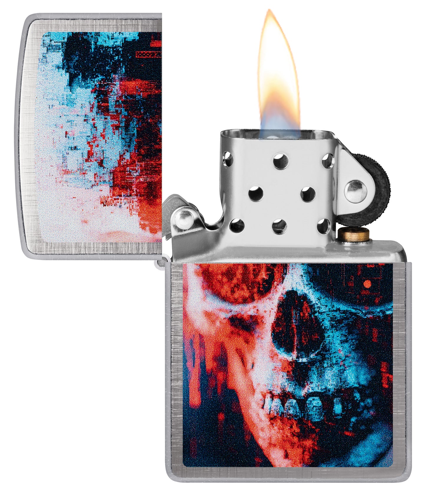 Skull Glitch Design