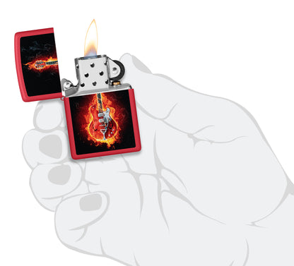 Flaming Guitar Design