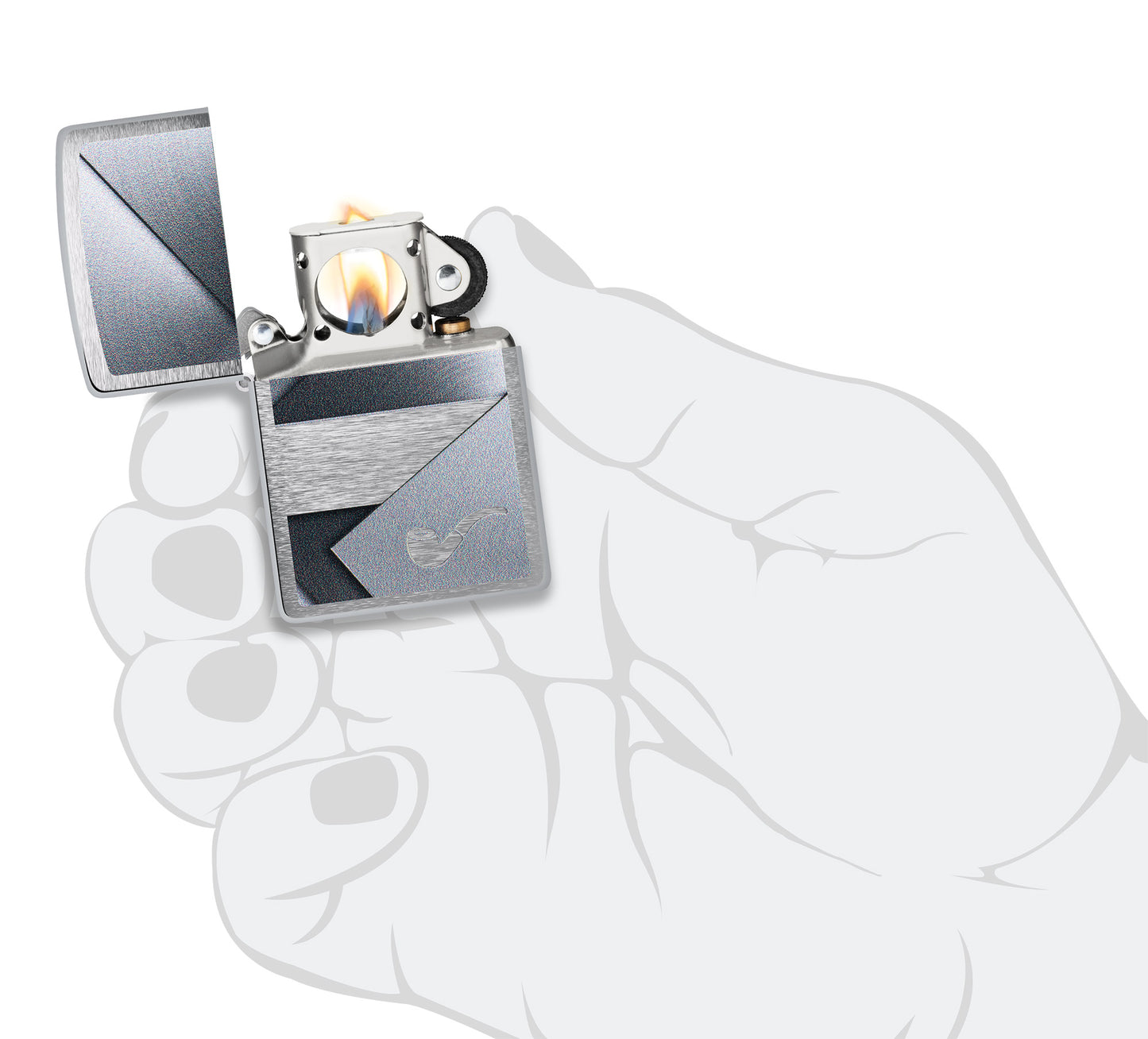 Metallic Design Pipe Lighter