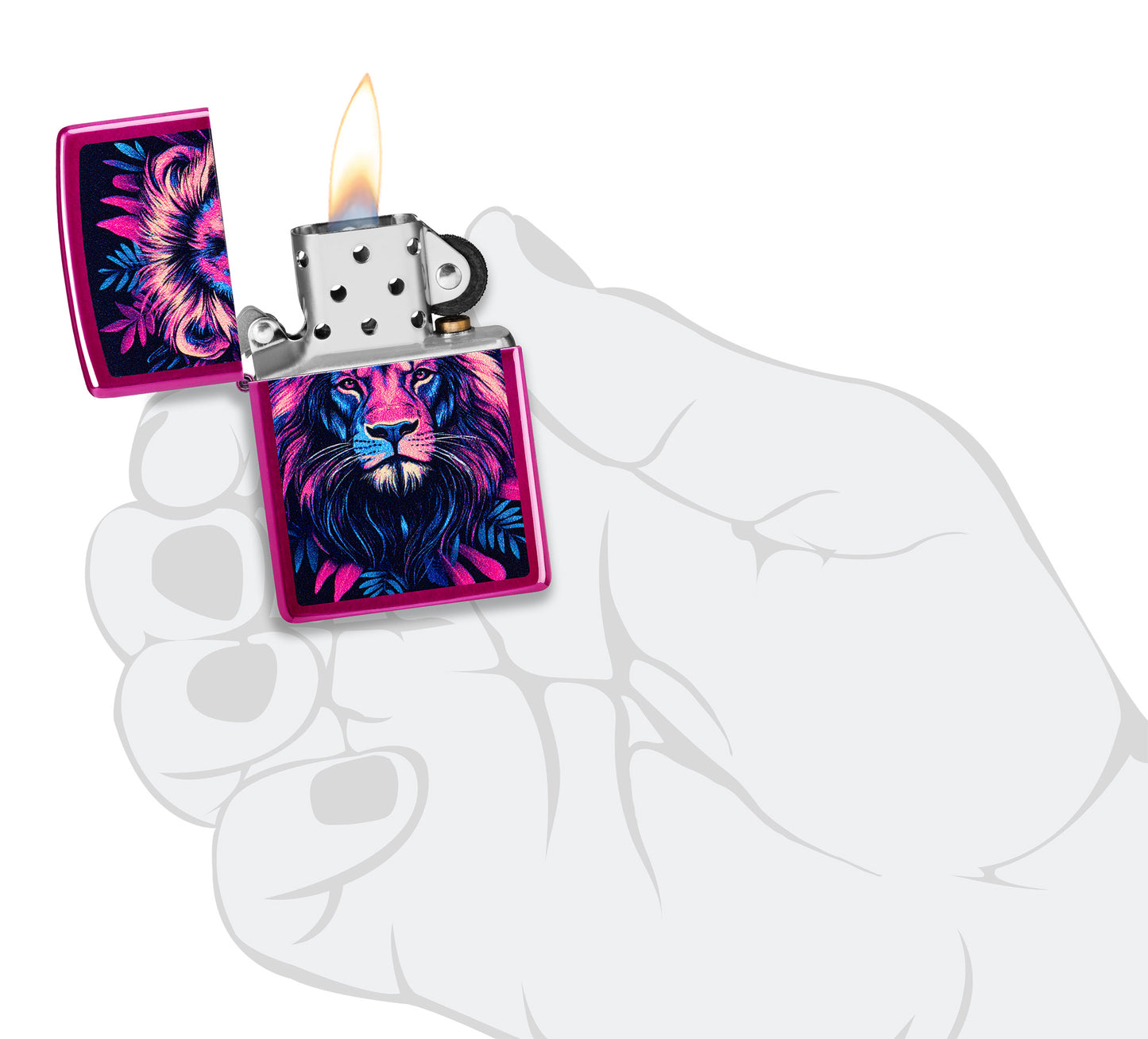 Multicolour Lion Design