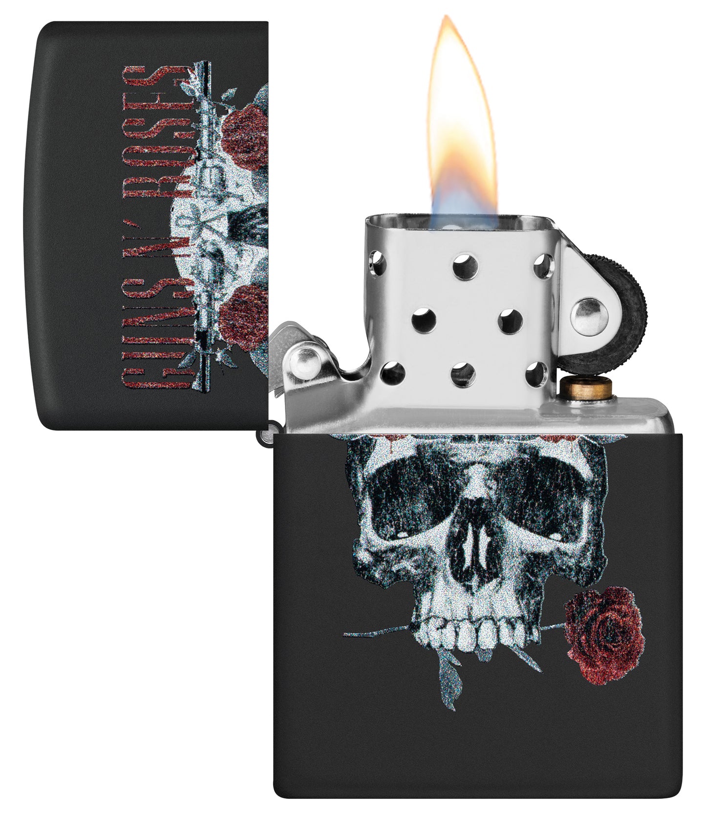Guns N' Roses Flower Skull Design