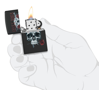 Guns N' Roses Flower Skull Design