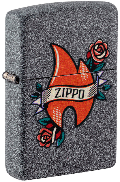 Zippo Flame Tattoo Design