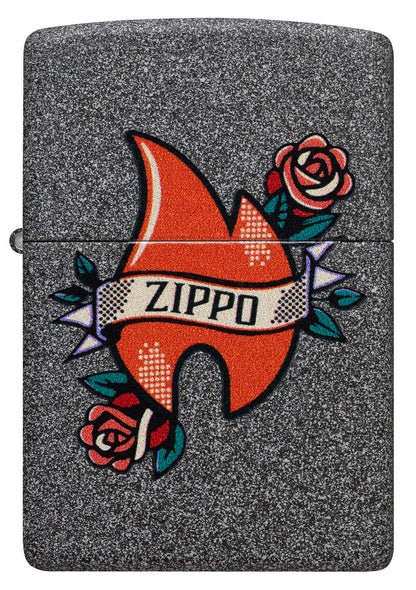 Zippo Flame Tattoo Design