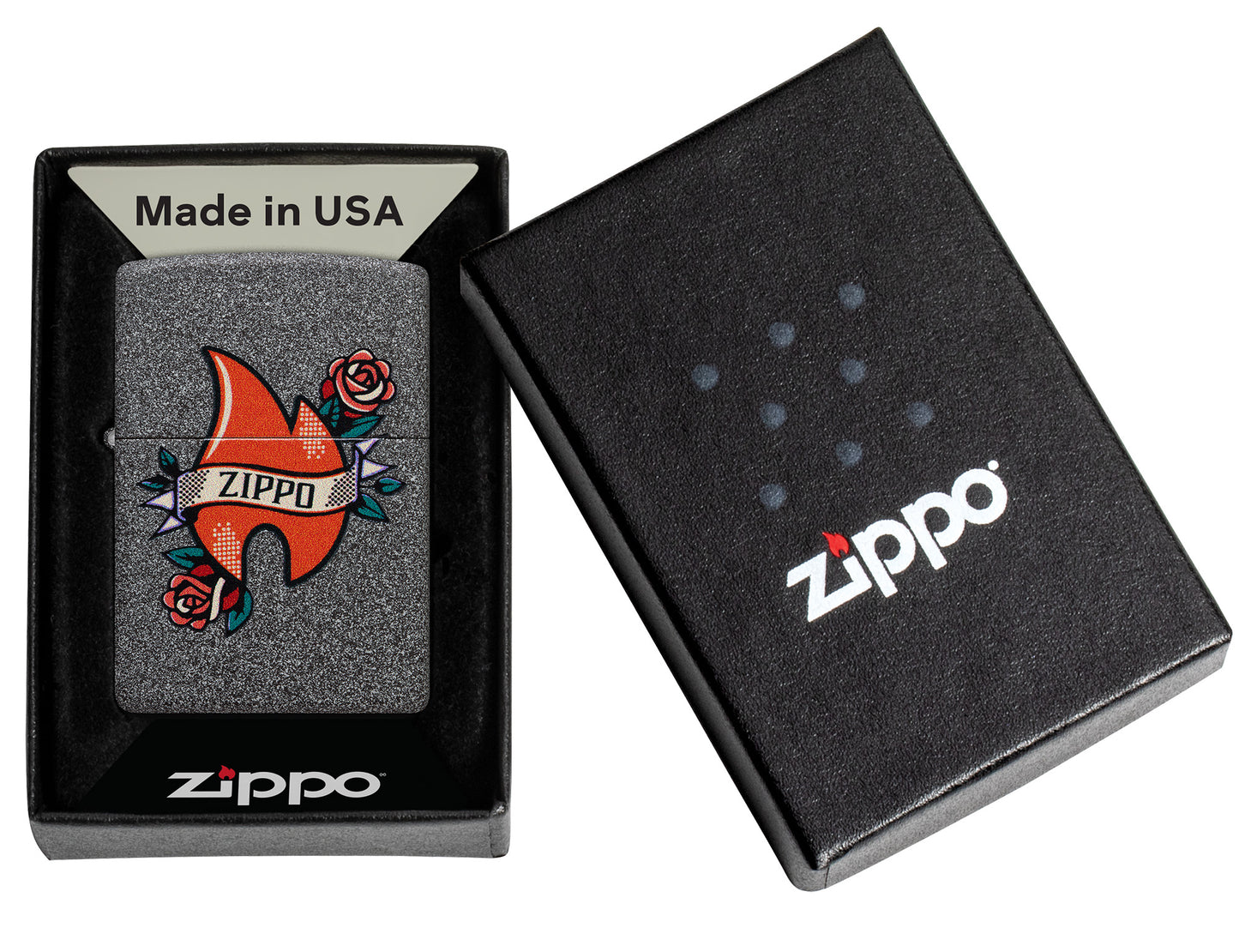 Zippo Flame Tattoo Design