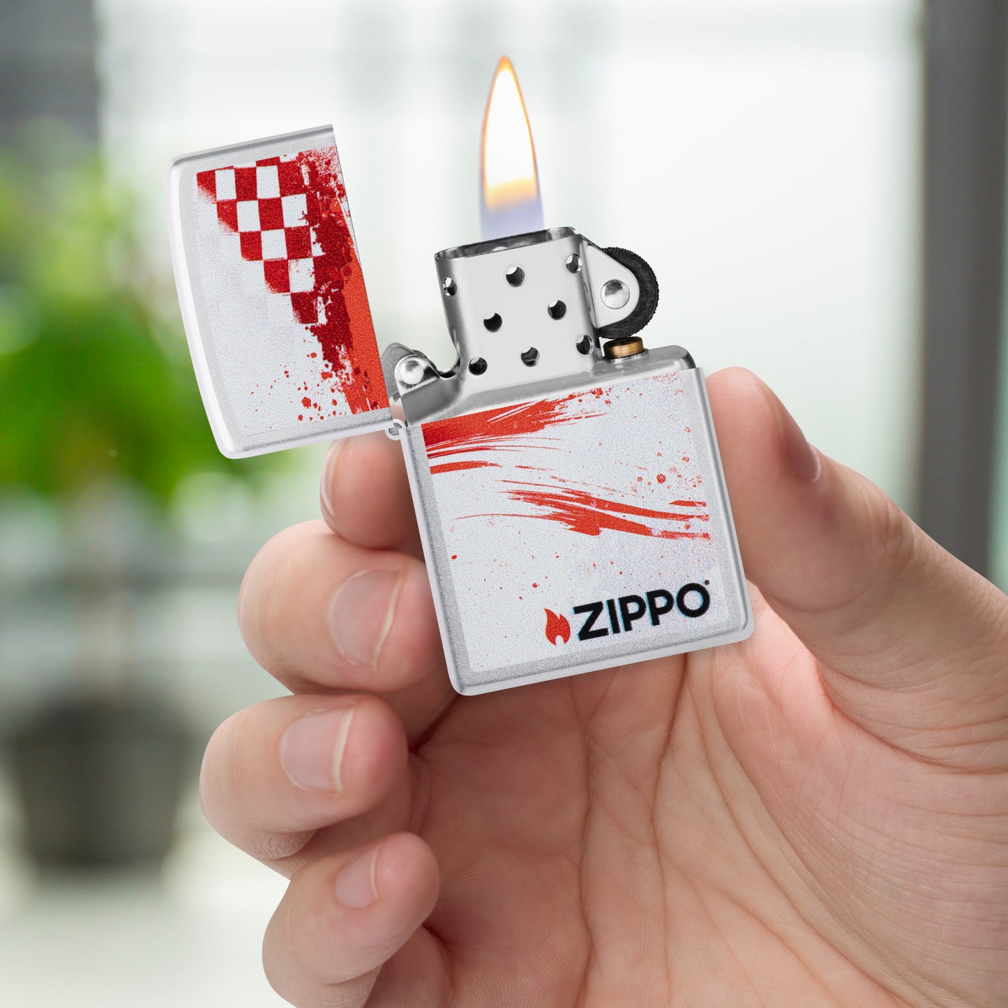 Checkered Zippo Design