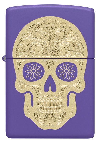 Golden Sugar Skull Design