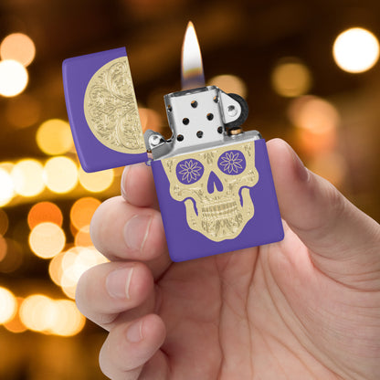 Golden Sugar Skull Design