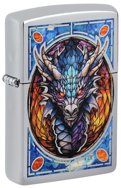 Stained Glass Dragon Design