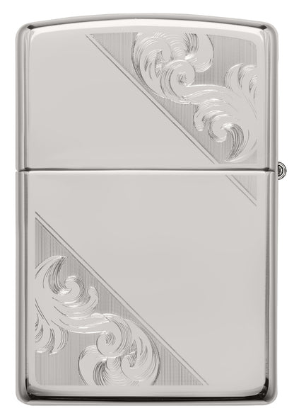 Sterling Silver Diagonal Filigree Design