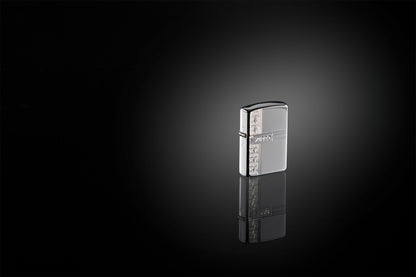Sterling Silver Zippo Diamond Design