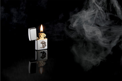 Chinese Dragon Sterling Silver Emblem