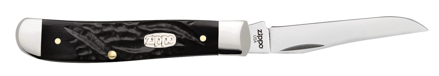 Rough Black Synthetic Mini Trapper