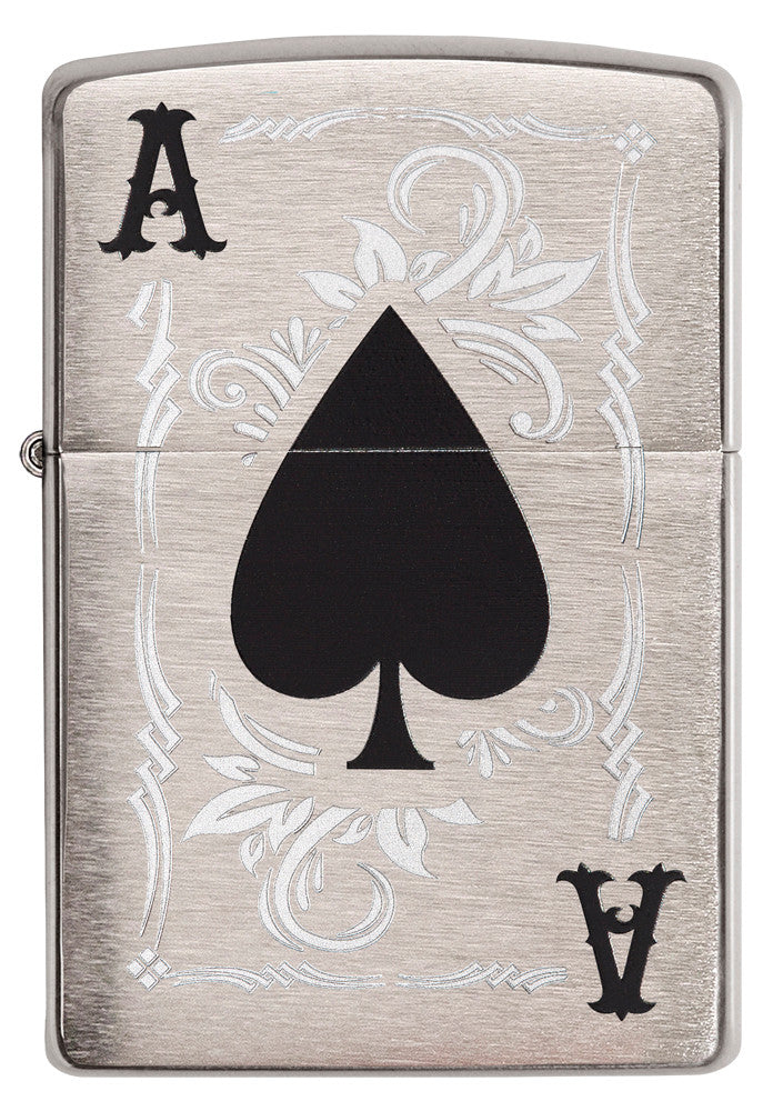 Zippo lighter with Ace of Spades design P1
