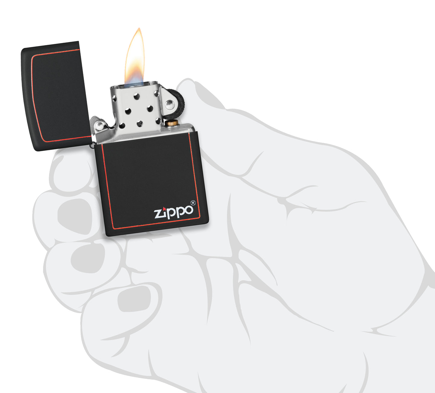 Zippo Design Black Matte