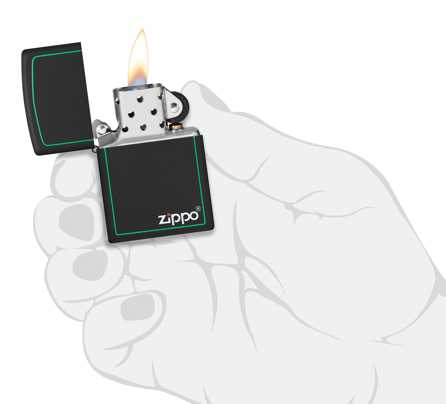 Zippo Design Black Matte
