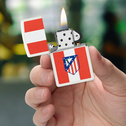 Atlético de Madrid Stripes Logo Design
