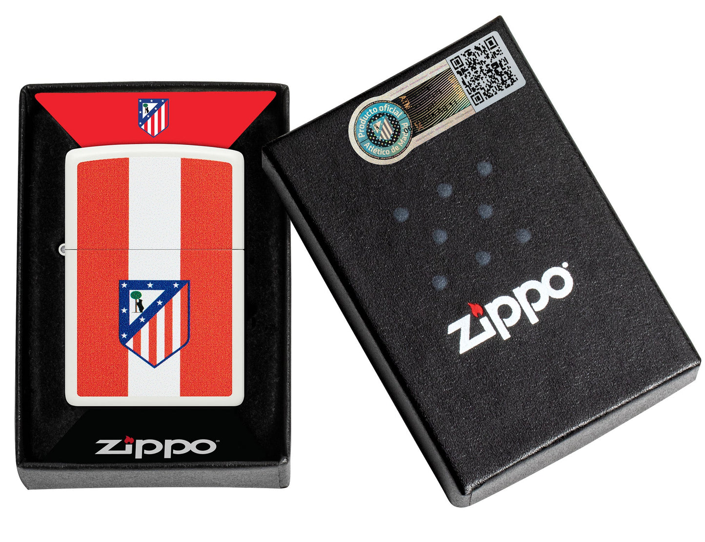 Atlético de Madrid Stripes Logo Design