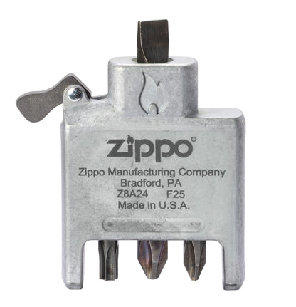 Bit Safe Screwdriver with Brushed Chrome Case