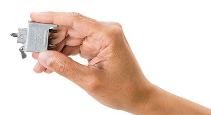 Bit Safe Screwdriver with Brushed Chrome Case