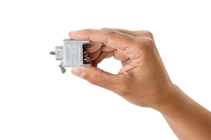 Bit Safe Screwdriver with Brushed Chrome Case