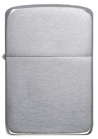 Zippo Lighter 1941 Replica front view in brushed chrome look