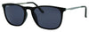 Front View 3/4 Angle Zippo Sunglasses Square Black